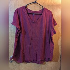 Old Navy Dark Red Plus Size Top